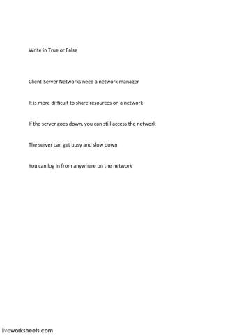 Client Server Networks