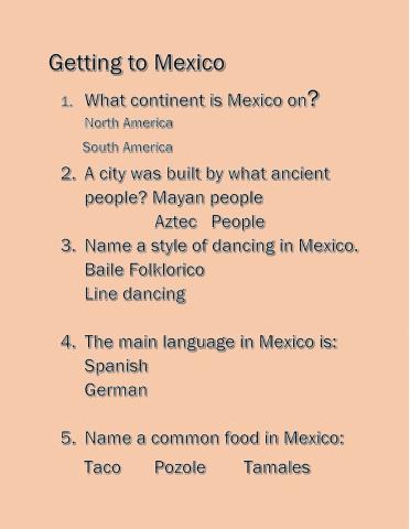 Getting to know mexico 