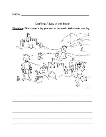 Narrative Writing: A Day At The Beach