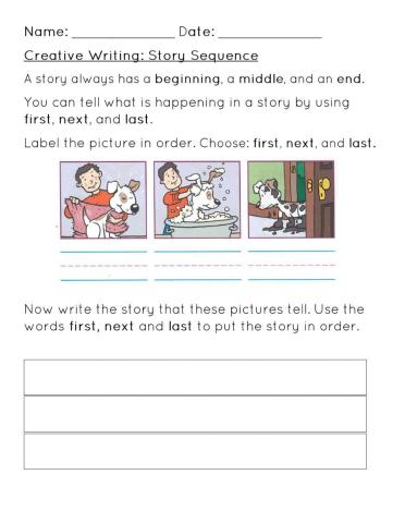 Story Sequence Worksheet