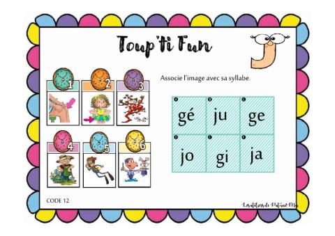 Toup'ti fun - J-GE - image à sa syllabe - (Pat-in&moi)