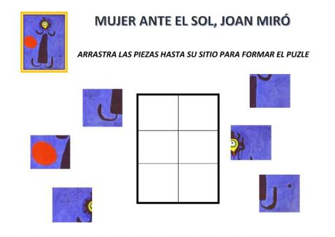 Mujer ante el Sol de Joan Miró