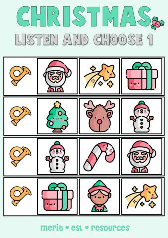 Christmas - Listen and choose 1