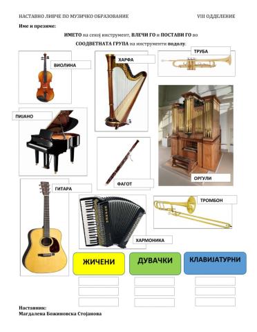Класификација на инструменти