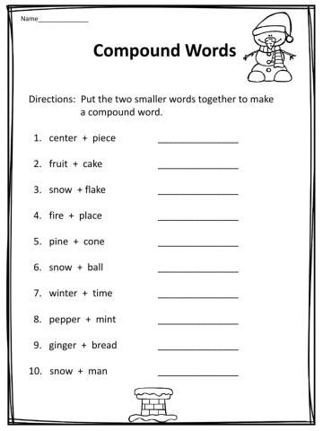 Christmas compound words