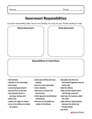Government Responsibilities