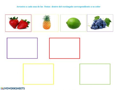 Los colores y las frutas 2