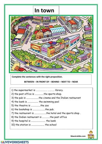 Prepositions and directions