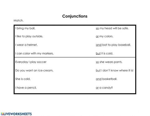 Conjunctions - and-but-or-so