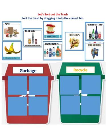 Trash receptacles, recycle