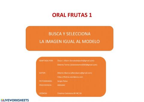 Oral  frutas 1