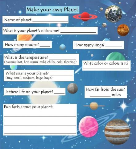 Make your own Planet
