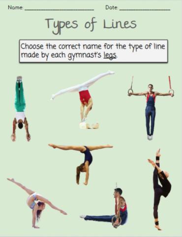 Types of Lines - gymnast
