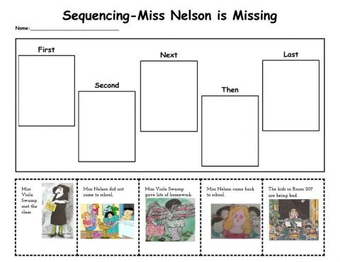 Miss Nelson is Missing Sequencing