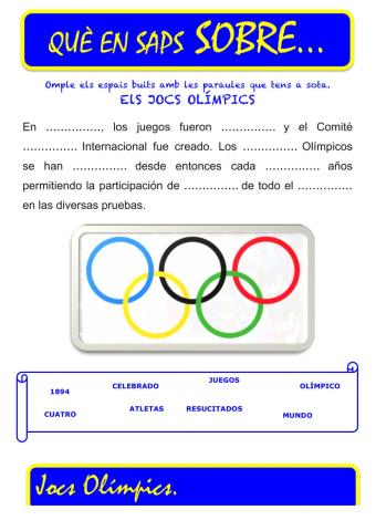 Que saps sobre...Juegos Olimpicos CI 03