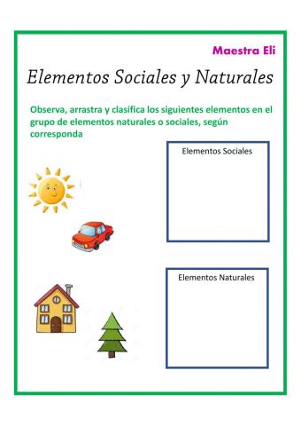 Elementos naturales y sociales
