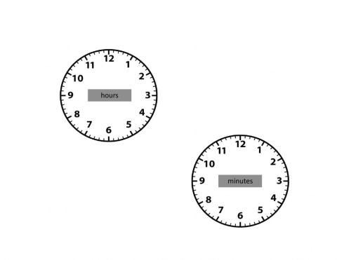Spanish blank clocks