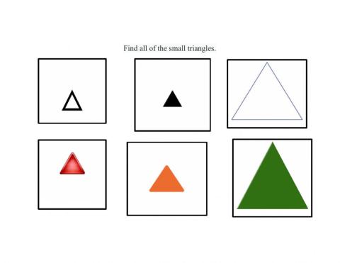 Select small triangles