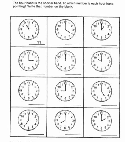 Telling Time - Hour