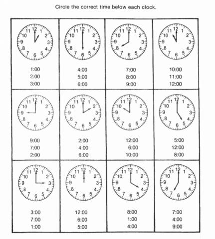 Pick the Correct Time