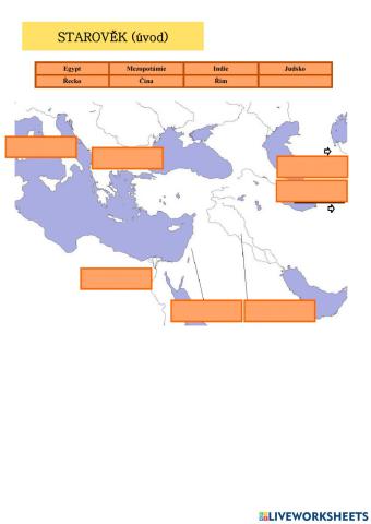 Dějepis - mapa starověk