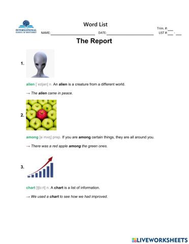 6-RC The report learn vocabulary