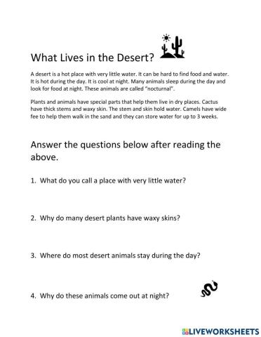What Lives in the Desert 2?