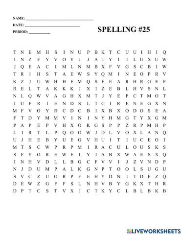 Word search -25