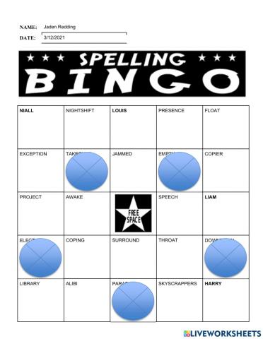 Bingo -27 - jaden