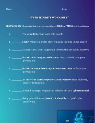 Cyber Security - True-False