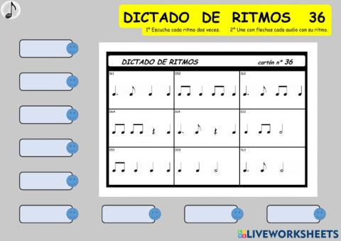 DICTADO DE RITMOS 36