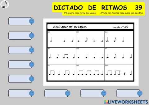 DICTADO DE RITMOS 39