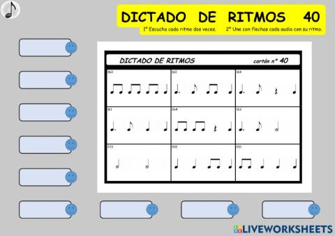 DICTADO DE RITMOS 40