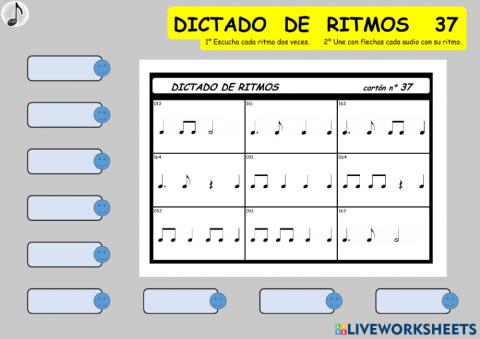 DICTADO DE RITMOS 37