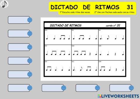 DICTADO DE RITMOS 31