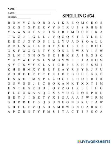 Word search -34
