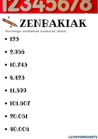 Zenbakiak