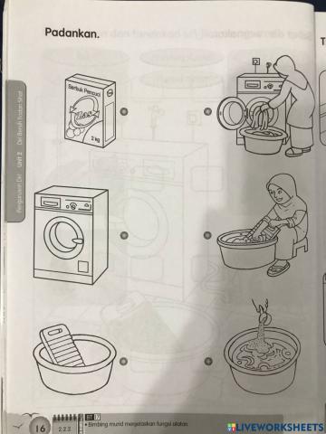 Fungsi bahan dan alat pencuci baju