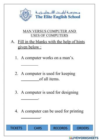 Man versus computer