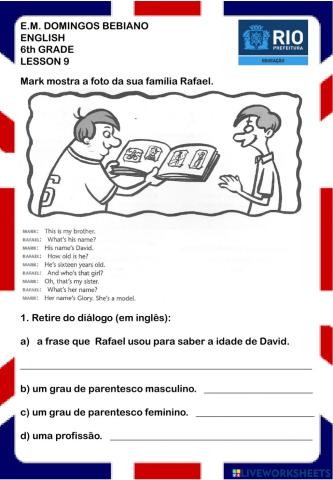 6th Grade - Lesson 9 - E.M. Domingos Bebiano