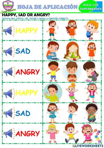 Happy, sad or angry?
