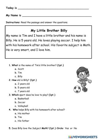 My Little Brother Billy