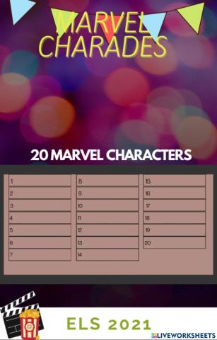Marvel Character quiz