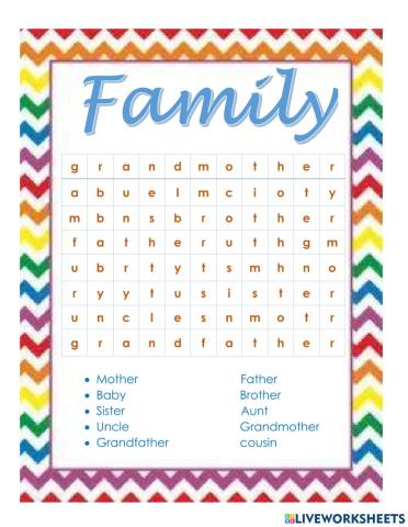Wordsearch family