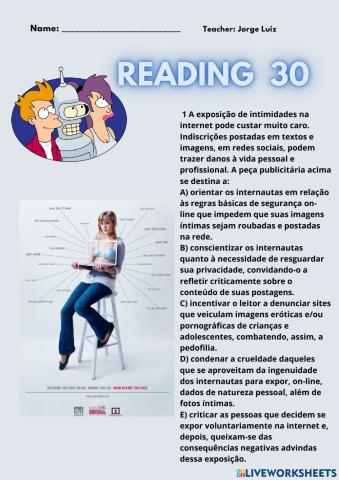 Reading test
