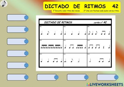 DICTADO DE RITMOS 42