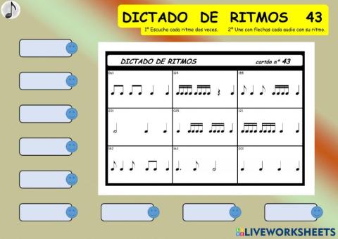 DICTADO DE RITMOS 43