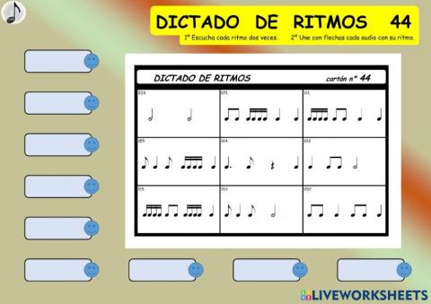 DICTADO DE RITMOS 44
