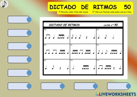 DICTADO DE RITMOS 50