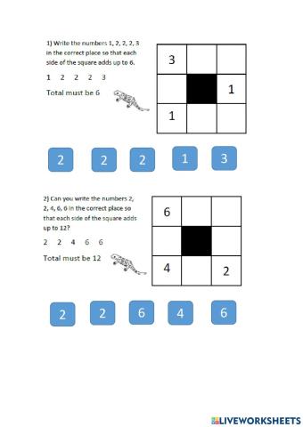 Cross number puzzle